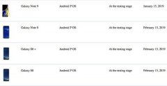 三星将在明年一月为用户推送Android 9