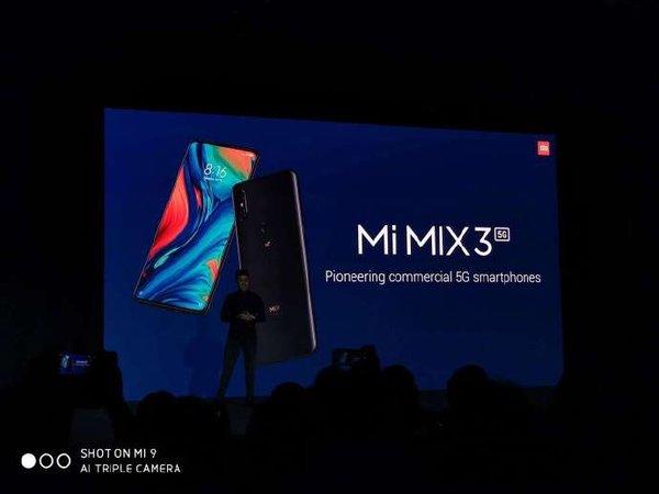 小米MIX3 5G版正式发布，现场打通国外首个5G视频通话，5月上市