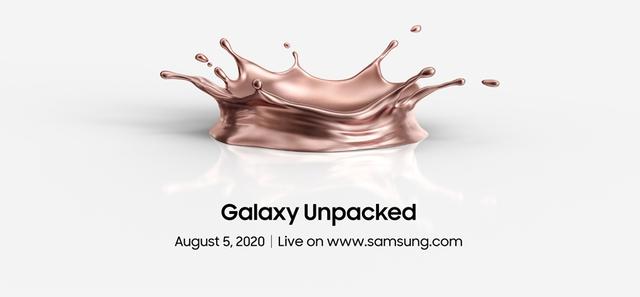 三星Galaxy新品发布会官宣8月5日，将有Note20系列以及新款折叠屏手机