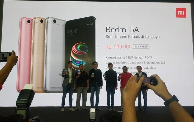 雷军今天在印尼举行手机发布会，红米5A卖485元，比国