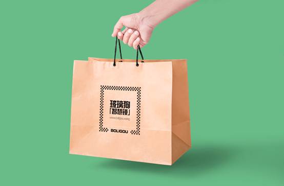 纸袋玻璃狗袋子VI