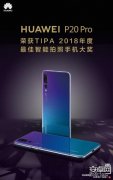 TIPA最新大奖出炉 华为P20 Pro荣获年度“最佳拍摄手机”
