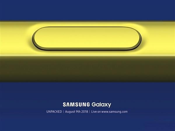 三星 Galaxy Note9 海报曝光：采用黄蓝撞色搭配