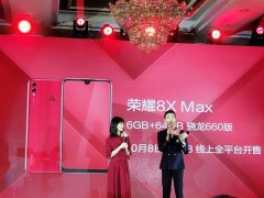 荣耀8X Max骁龙660版马上来 锁定10·8