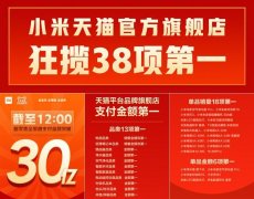 12小时破30亿！小米狂揽38项第一，2199的小米8卖疯