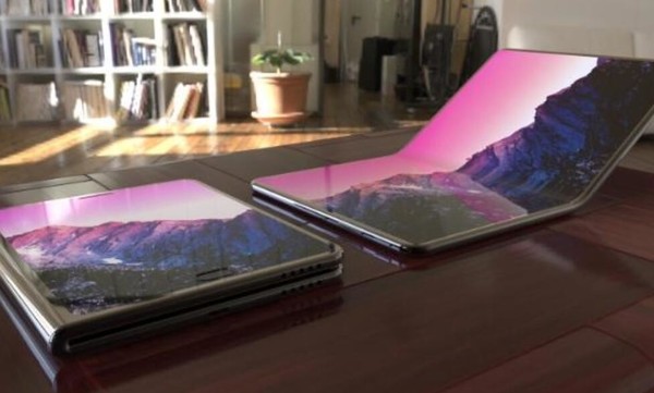 可折叠手机渲染图