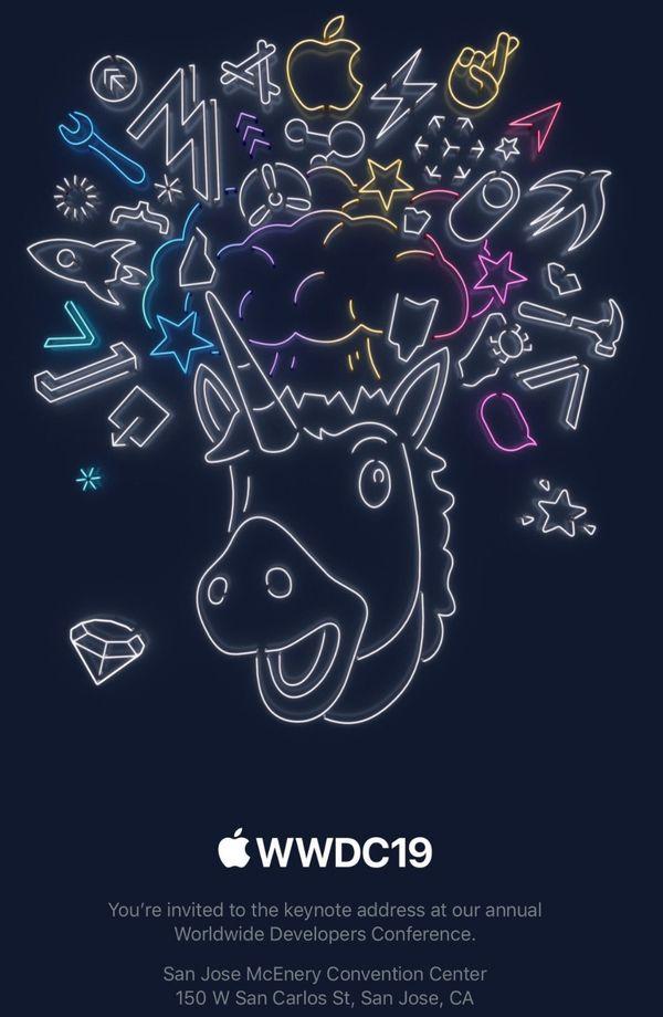 苹果发出邀请函 6月3日举行WWDC2019大会