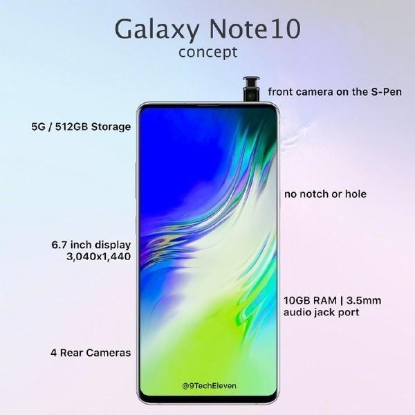 三星Note10配置再曝光 45W充电器/外观设计将大变