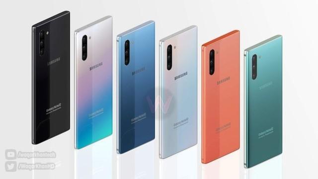 三星Note10新配色曝光：橙色/翡翠绿很“时髦”