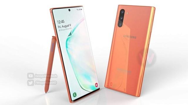 三星Note10新配色曝光：橙色/翡翠绿很“时髦”