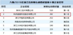 脚踏实地,创新致远—浙江省企业发明专利授权量迪普科技位居